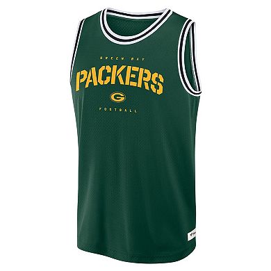 Men's Fanatics Green Green Bay Packers Elements Future Ground Jersey Tank Top