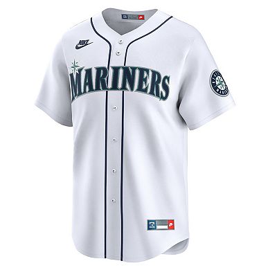 Men's Nike Ken Griffey Jr. White Seattle Mariners Throwback Cooperstown Collection Limited Jersey