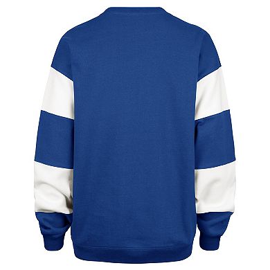 Women's '47 Blue Tampa Bay Lightning Eephus Barred Pullover Sweatshirt