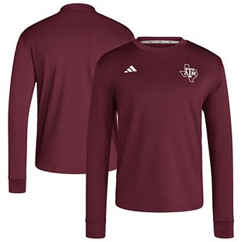 Men's adidas Maroon Texas A&M Aggies Dugout Pullover Sweatshirt