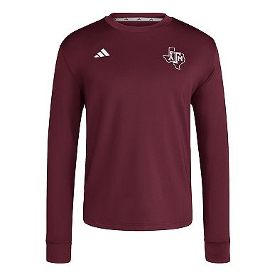 Men's adidas Maroon Texas A&M Aggies Dugout Pullover Sweatshirt