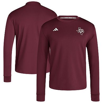 Men's adidas Maroon Texas A&M Aggies Dugout Pullover Sweatshirt