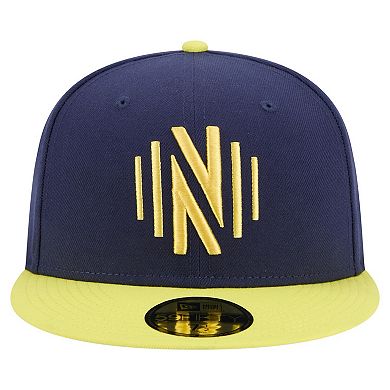 Men's New Era Navy Nashville SC 2025 Kickoff 59FIFTY Fitted Hat