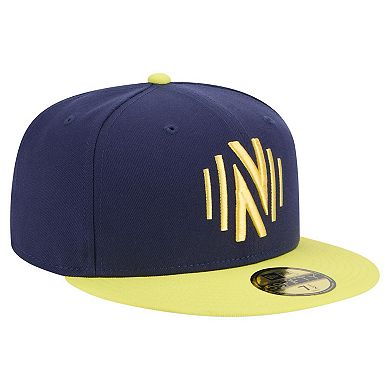 Men's New Era Navy Nashville SC 2025 Kickoff 59FIFTY Fitted Hat