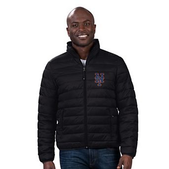 Men's G-III Sports by Carl Banks Black New York Mets Packable Neck Pillow Full-Zip Puffer Jacket