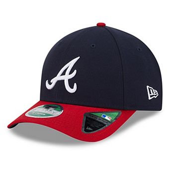 Men's New Era Navy Atlanta Braves Player Replica 9FORTY Adjustable Hat