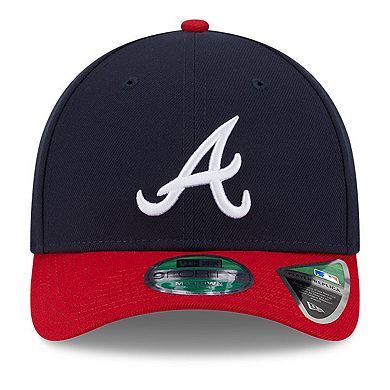 Men's New Era Navy Atlanta Braves Player Replica 9FORTY Adjustable Hat