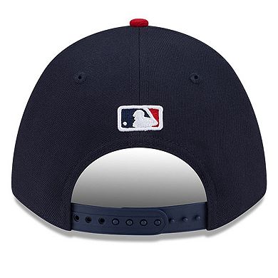 Men's New Era Navy Atlanta Braves Player Replica 9FORTY Adjustable Hat
