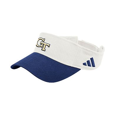 Unisex adidas White Georgia Tech Yellow Jackets Dugout Adjustable Visor