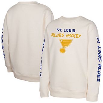 Youth Cream St. Louis Blues Star Power Pullover Sweatshirt