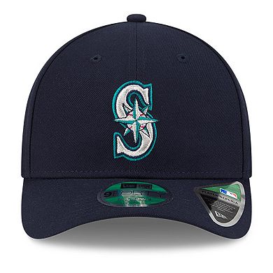 Men's New Era Navy Seattle Mariners Player Replica 9FORTY Adjustable Hat