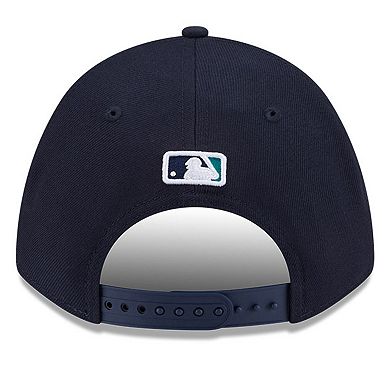 Men's New Era Navy Seattle Mariners Player Replica 9FORTY Adjustable Hat
