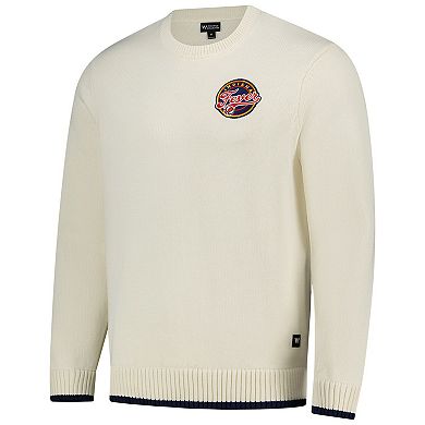 Unisex The Wild Collective Cream Indiana Fever Jacquard Pullover Sweater