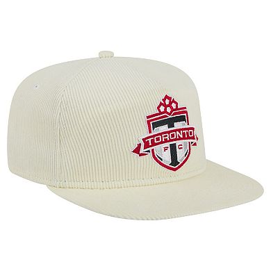 Men's New Era Cream Toronto FC 2025 Kickoff Snapback Golfer Hat