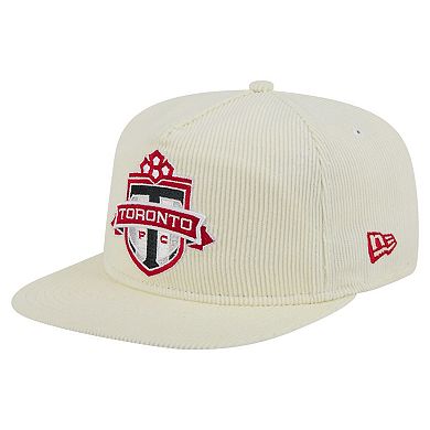 Men's New Era Cream Toronto FC 2025 Kickoff Snapback Golfer Hat