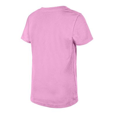 Girls Youth New Era Pink Kansas City Chiefs Flip Sequins V-Neck T-Shirt