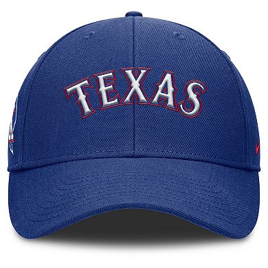 Men's Nike Royal Texas Rangers Rise Gaberdine Adjustable Hat