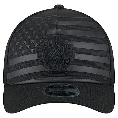Men's New Era Black Boston Celtics Game Day Flag A-Frame 9FORTY Adjustable Hat