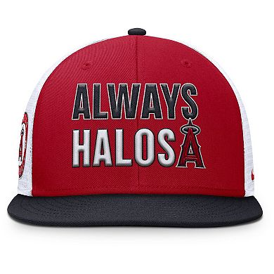 Men's Nike Red Los Angeles Angels Pro Trucker Snapback Hat