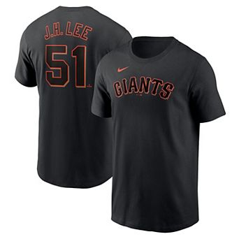 Men's Nike Jung Hoo Lee Black San Francisco Giants Fuse Name & Number T-Shirt