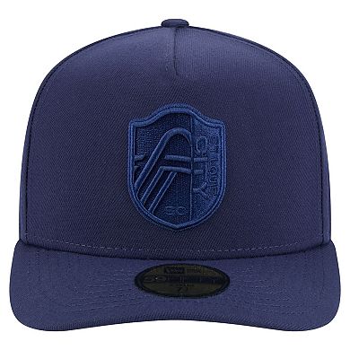 Men's New Era Navy St. Louis City SC Color Pack A-Frame 59FIFTY Fitted Hat