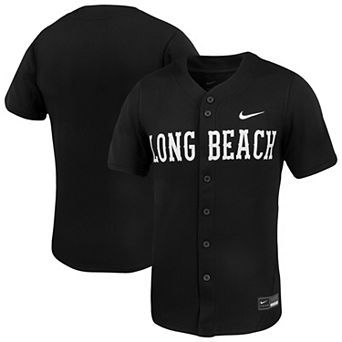 Men's Nike Black Cal State Long Beach The Beach Replica Baseball Jersey