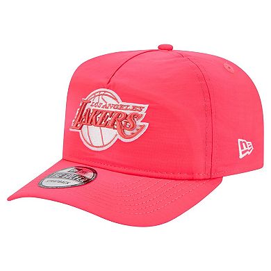 Men's New Era Pink Los Angeles Lakers Injection Everyday Golfer Adjustable Hat