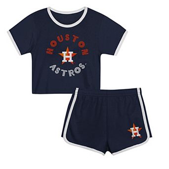 Toddler Navy Houston Astros Double Run T-Shirt & Shorts Set