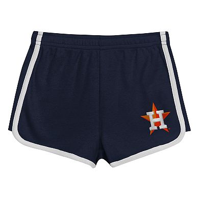 Toddler Navy Houston Astros Double Run T-Shirt & Shorts Set