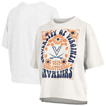 Women's Pressbox White Virginia Cavaliers Harmony Oversized T-Shirt