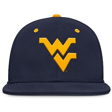 Men's Nike Navy West Virginia Mountaineers On-Field Dugout True Performance Fitted Hat