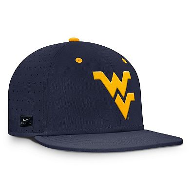 Men's Nike Navy West Virginia Mountaineers On-Field Dugout True Performance Fitted Hat