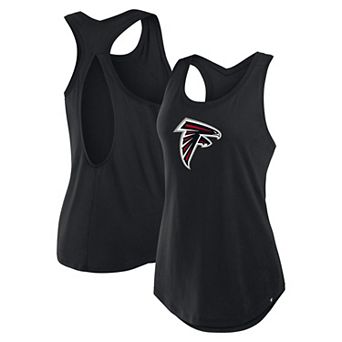 Women's Fanatics Black Atlanta Falcons Iron Fan Tank Top
