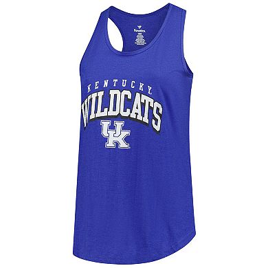 Women's Fanatics Royal Kentucky Wildcats Plus Size Rhinestone Tank Top