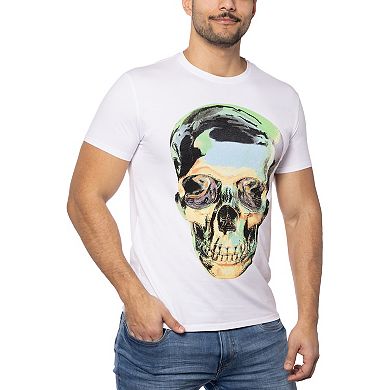 Men's Tie Dye Skull Rhinestone Graphic T-Shirts