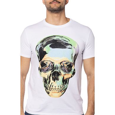 Men's Tie Dye Skull Rhinestone Graphic T-Shirts