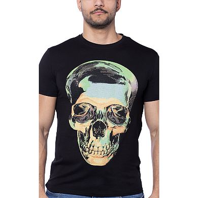 Men's Tie Dye Skull Rhinestone Graphic T-Shirts