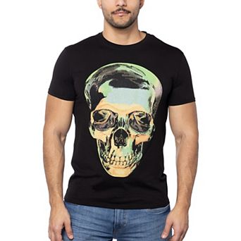 Men's Tie Dye Skull Rhinestone Graphic T-Shirts
