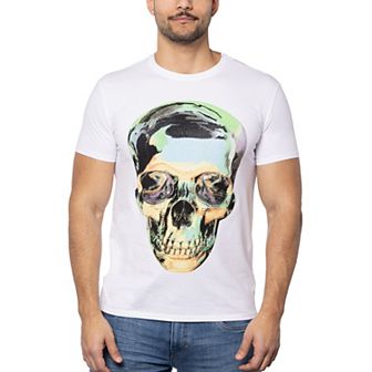 Men's Tie Dye Skull Rhinestone Graphic T-Shirts