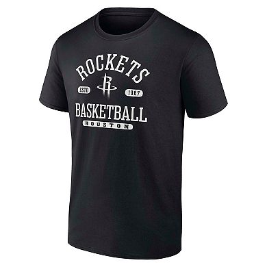 Men's Fanatics Black Houston Rockets Calling Plays T-Shirt