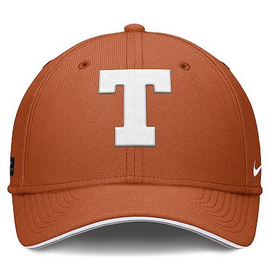 Men's Nike Texas Orange Texas Longhorns 2025 Dugout Coaches Rise Swoosh Performance Flex Hat