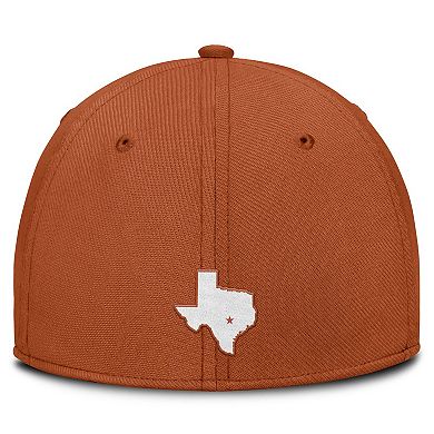 Men's Nike Texas Orange Texas Longhorns 2025 Dugout Coaches Rise Swoosh Performance Flex Hat