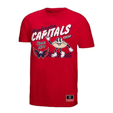 Men's Mitchell & Ness Red Washington Capitals Local Food T-Shirt