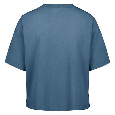 Women's '47 Mineral Blue Chicago Bears Florentina Montauk Cropped T-Shirt