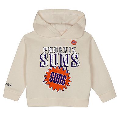 Toddler Mitchell & Ness Cream Phoenix Suns Hang Time Oversized Pullover Hoodie & Pants Set