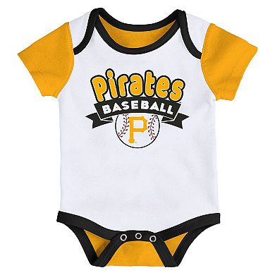 Newborn Pittsburgh Pirates Triple Hit Two-Pack Bodysuit Set
