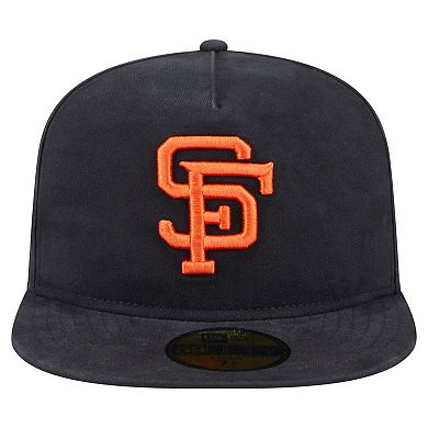 Men's New Era Black San Francisco Giants Championship Side Flag A-Frame 59FIFTY Fitted Hat