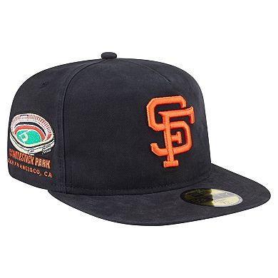 Men's New Era Black San Francisco Giants Championship Side Flag A-Frame 59FIFTY Fitted Hat