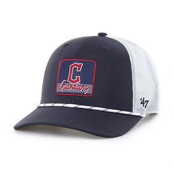 Men's '47 Navy/White Cleveland Guardians Scratch Adjustable Trucker Hat