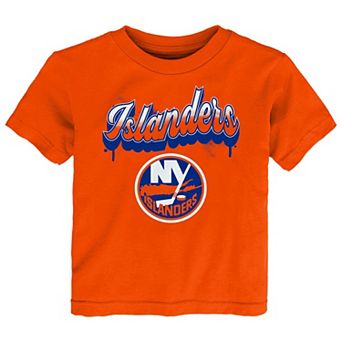 Toddler Orange New York Islanders Bubbly Script T-Shirt